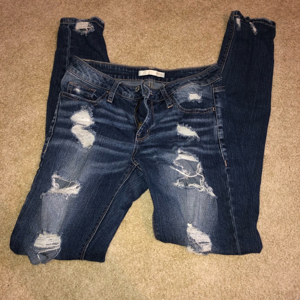 BKE Distressed Skinny Jeans 27R